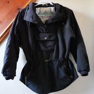 NILS Skiwear Vintage Black Ski Jacket Size 10 Excellent Used Condition